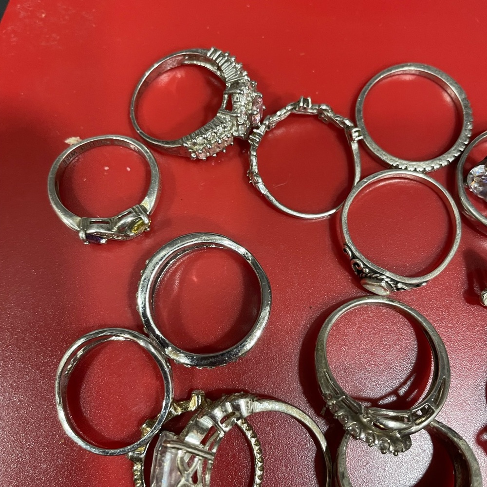 Sterling Silver Mixed Ring Set - Silver - image 1